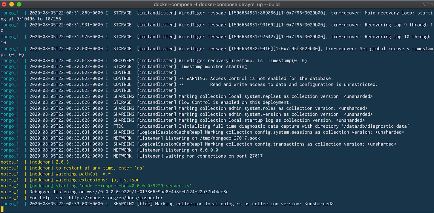 Docker compose network mode. Docker compose file.